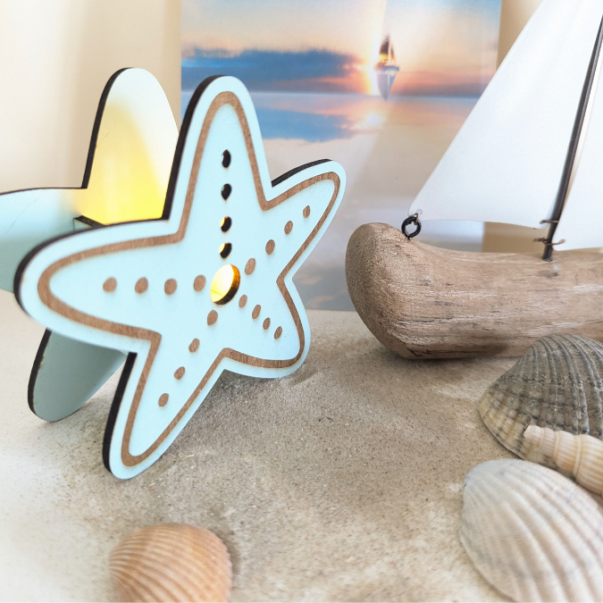 SVG Laserdatei 4 Designs Muschel und Seestern zum füllen mit Blumen, Geld oder Ballonlicht Sommer Maritim Lichtdatei Leuchtdeko SVG-Datei – Bild 29