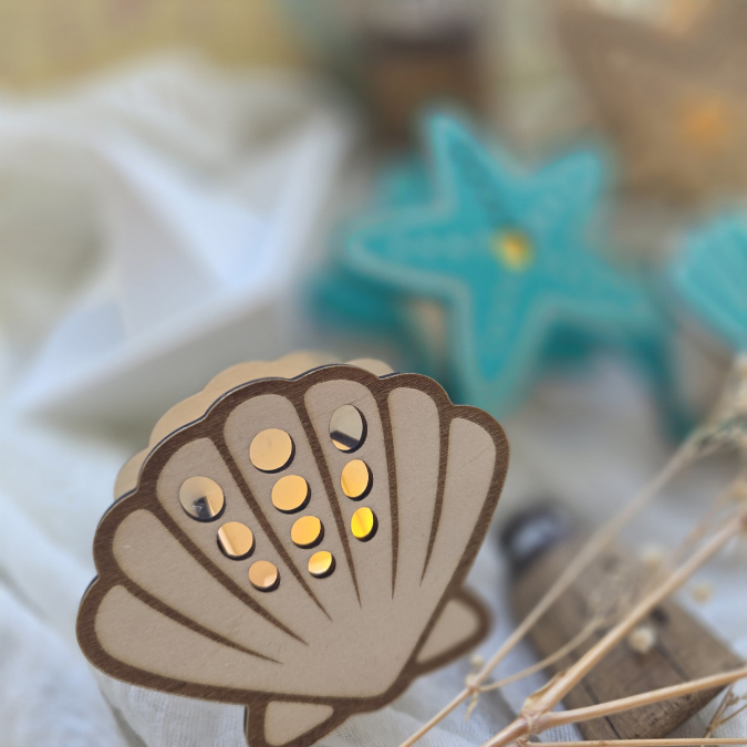 SVG Laserdatei 4 Designs Muschel und Seestern zum füllen mit Blumen, Geld oder Ballonlicht Sommer Maritim Lichtdatei Leuchtdeko SVG-Datei – Bild 24