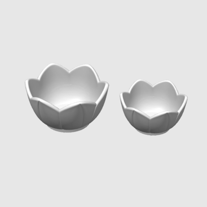 3D Druck Datei STL Schale Windlicht Teelicht Blume Blüte Sommer Garten LED Teelicht 3D-Druck Datei Blüten Blumen Schale Pflanzschale – Bild 2