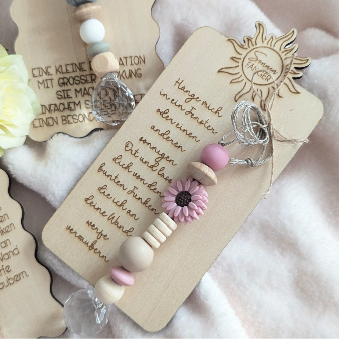 SVG Laserdatei Verpackung Halter für Sonnenfänger verschiedene Designs Anhänger Gute Laune Sommer Sonne Kristall SVG Datei – Bild 9