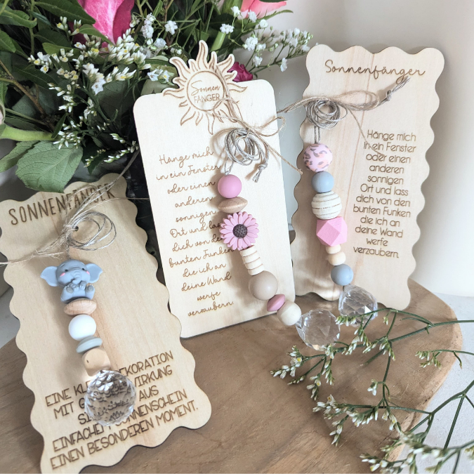 SVG Laserdatei Verpackung Halter für Sonnenfänger verschiedene Designs Anhänger Gute Laune Sommer Sonne Kristall SVG Datei – Bild 12