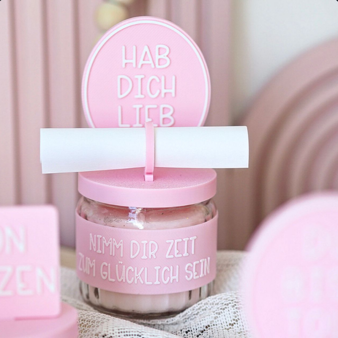 STL 3D Druck Datei XXl Set für Kerzenglas Banderolen Deckel und Stecker Hök Gök 3D-Druck Datei Mama Oma Geburtstag Mitbringsel Geldgeschenk – Bild 23
