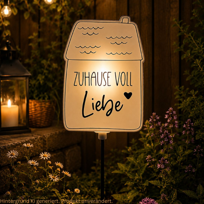 STL 3D Druck Datei Solarlichter Haus 4 Designs zum personalisieren Hausnummer Willkommen 3D-Datei 3D-Druck Vorlage zum stellen oder stecken – Bild 15