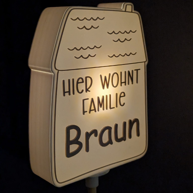 STL 3D Druck Datei Solarlichter Haus 4 Designs zum personalisieren Hausnummer Willkommen 3D-Datei 3D-Druck Vorlage zum stellen oder stecken – Bild 20