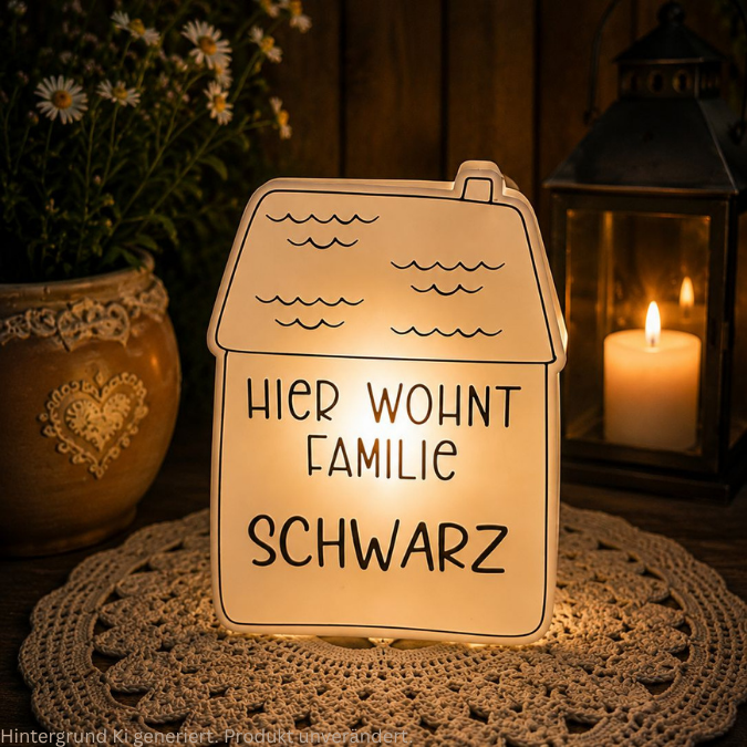 STL 3D Druck Datei Solarlichter Haus 4 Designs zum personalisieren Hausnummer Willkommen 3D-Datei 3D-Druck Vorlage zum stellen oder stecken – Bild 13