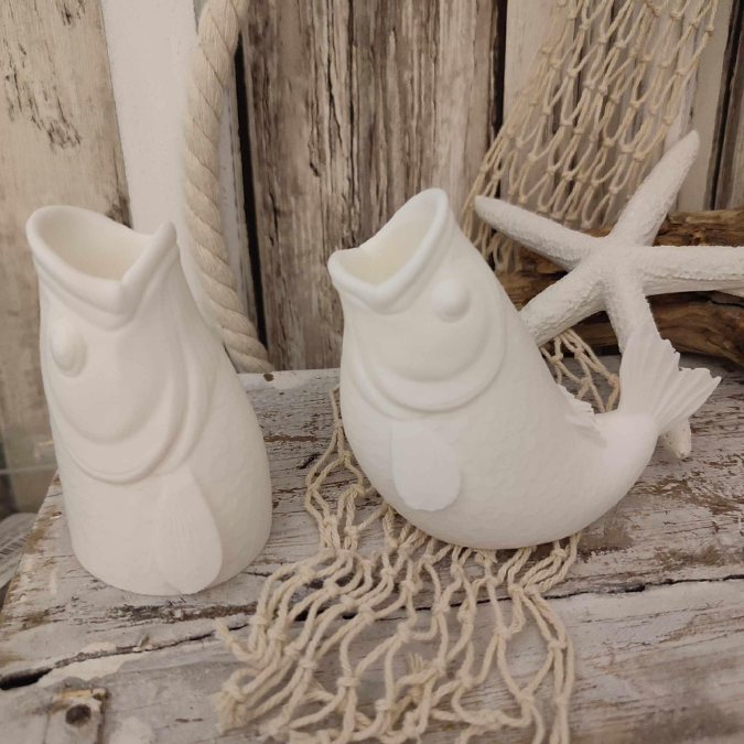 STL 3D Druck Datei 2er Set Vasen Fischvasen Karpfen Fisch Fischmaul Maritim 3d Druck Vase 3D-Druck Datei inkl gefärbter 3mf – Bild 14