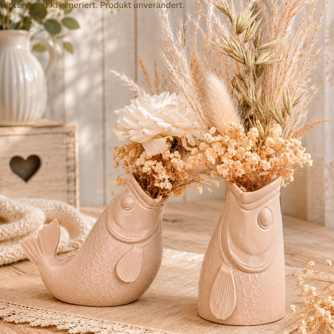 STL 3D Druck Datei 2er Set Vasen Fischvasen Karpfen Fisch Fischmaul Maritim 3d Druck Vase 3D-Druck Datei inkl gefärbter 3mf – Bild 7