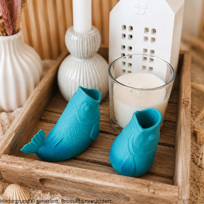 STL 3D Druck Datei 2er Set Vasen Fischvasen Karpfen Fisch Fischmaul Maritim 3d Druck Vase 3D-Druck Datei inkl gefärbter 3mf – Bild 23
