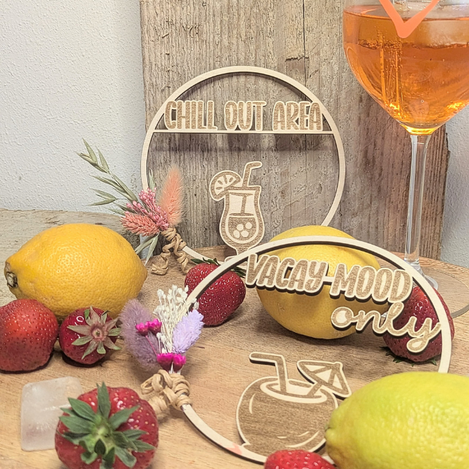 SVG Laserdatei 2 Designs Kranz Kränze Anhänger Drinks Chill out area Vacay mood only Urlaub Sommer Party SVG Datei Aperol Kokosnuss Cocktail – Bild 12