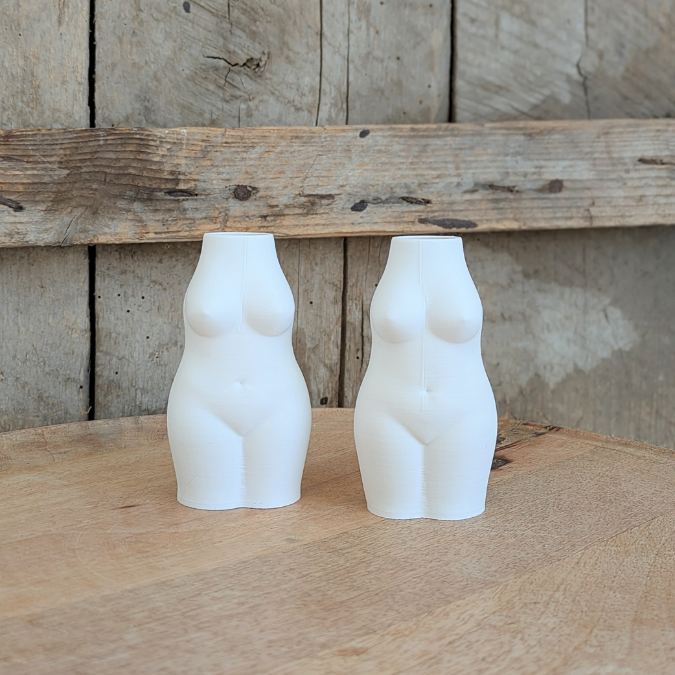 STL 3D Druck Datei 2er Set Body Vasen Frauenkörper Busen Büste Körper Selbstliebe positivity Shabby 3d Druck Vase 3D-Druck Datei Vase Frau – Bild 14