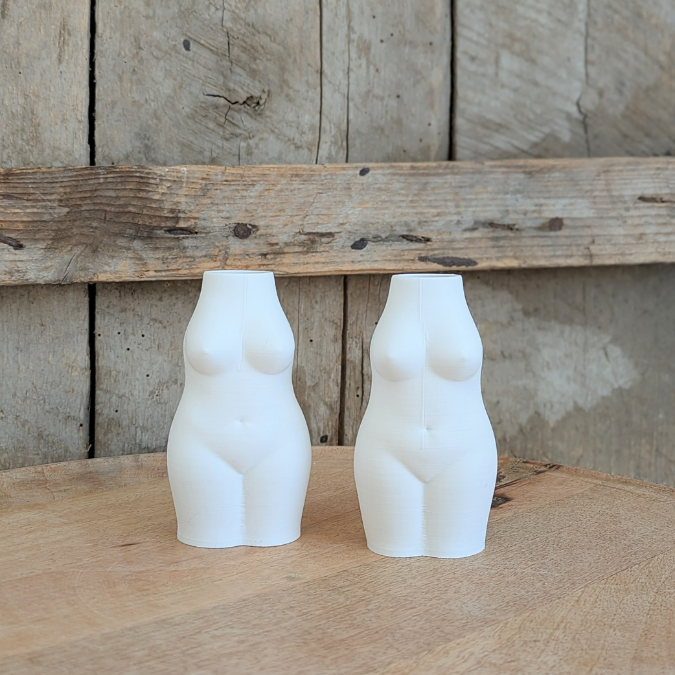 STL 3D Druck Datei 2er Set Body Vasen Frauenkörper Busen Büste Körper Selbstliebe positivity Shabby 3d Druck Vase 3D-Druck Datei Vase Frau – Bild 8