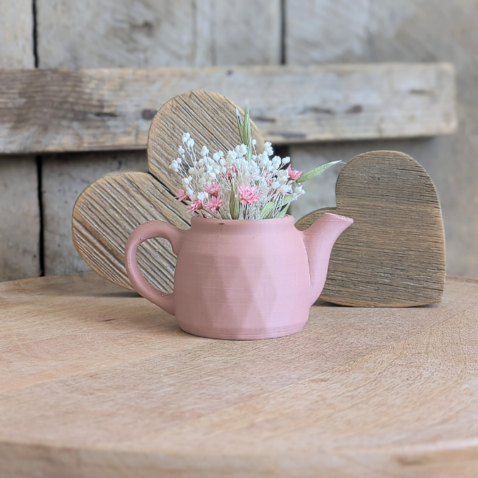 STL 3D Druck Datei Teekanne Poly Kanne Pflanzgefäß Dekokanne Kanne Gartentisch Outdoor Shabby Deko 3d Druck Vase 3D-Druck Datei – Bild 4