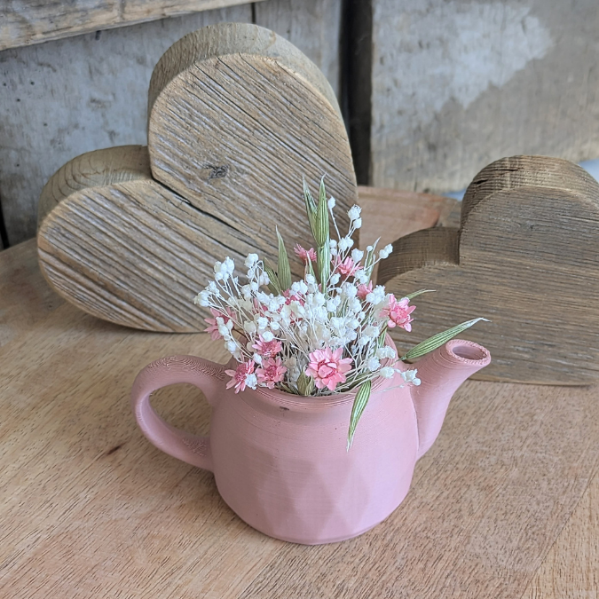 STL 3D Druck Datei Teekanne Poly Kanne Pflanzgefäß Dekokanne Kanne Gartentisch Outdoor Shabby Deko 3d Druck Vase 3D-Druck Datei – Bild 5