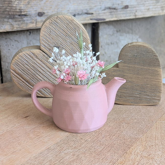 STL 3D Druck Datei Teekanne Poly Kanne Pflanzgefäß Dekokanne Kanne Gartentisch Outdoor Shabby Deko 3d Druck Vase 3D-Druck Datei – Bild 6