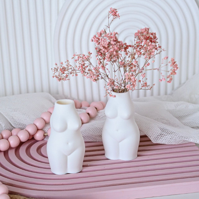 STL 3D Druck Datei 2er Set Body Vasen Frauenkörper Busen Büste Körper Selbstliebe positivity Shabby 3d Druck Vase 3D-Druck Datei Vase Frau – Bild 11