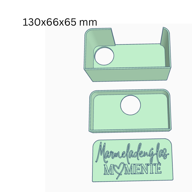 STL 3D Druck Datei Licht Box Marmeladenglasmomente Geschenkidee Flaschenhalter oder Lichtbox zum füllen mit Deckel zum kleben 3D-Druck Datei – Bild 2