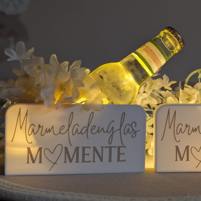 STL 3D Druck Datei Licht Box Marmeladenglasmomente Geschenkidee Flaschenhalter oder Lichtbox zum füllen mit Deckel zum kleben 3D-Druck Datei – Bild 4