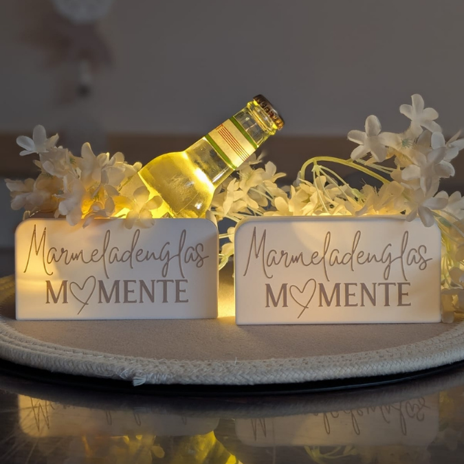 STL 3D Druck Datei Licht Box Marmeladenglasmomente Geschenkidee Flaschenhalter oder Lichtbox zum füllen mit Deckel zum kleben 3D-Druck Datei