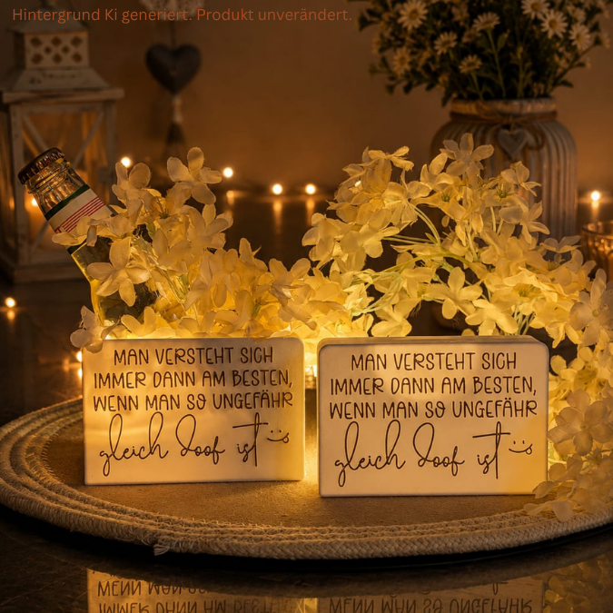 STL 3D Druck Datei Licht Box Freundschaft Geschenkidee Flaschenhalter oder Lichtbox zum füllen mit Deckel zum kleben 3D-Druck Datei