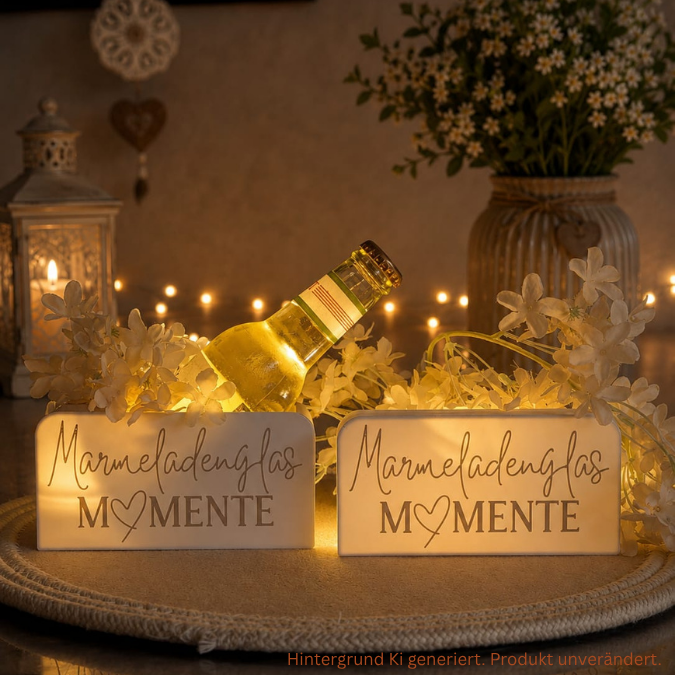 STL 3D Druck Datei Licht Box Marmeladenglasmomente Geschenkidee Flaschenhalter oder Lichtbox zum füllen mit Deckel zum kleben 3D-Druck Datei – Bild 3
