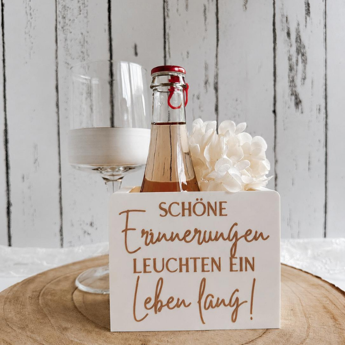 STL 3D Druck Datei Licht Box Schöne Erinnerungen Geschenkidee Flaschenhalter oder Lichtbox zum füllen mit Deckel zum kleben 3D-Druck Datei – Bild 3