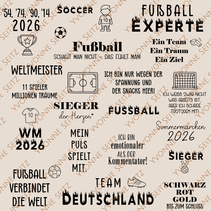 SVG Laser Datei WM Fußball Weltmeisterschaft 2026 Männer Papa Opa Mann Bundle Gravuren für Laserdatei Plotterdatei