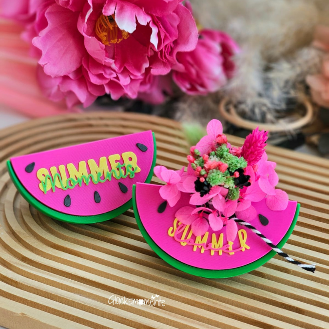 STL 3D Druck Datei Sommer Melone Wassermelone zum kleben Tischdeko Kerzenständer Teelichthalter Sommerparty Melonen – Bild 6