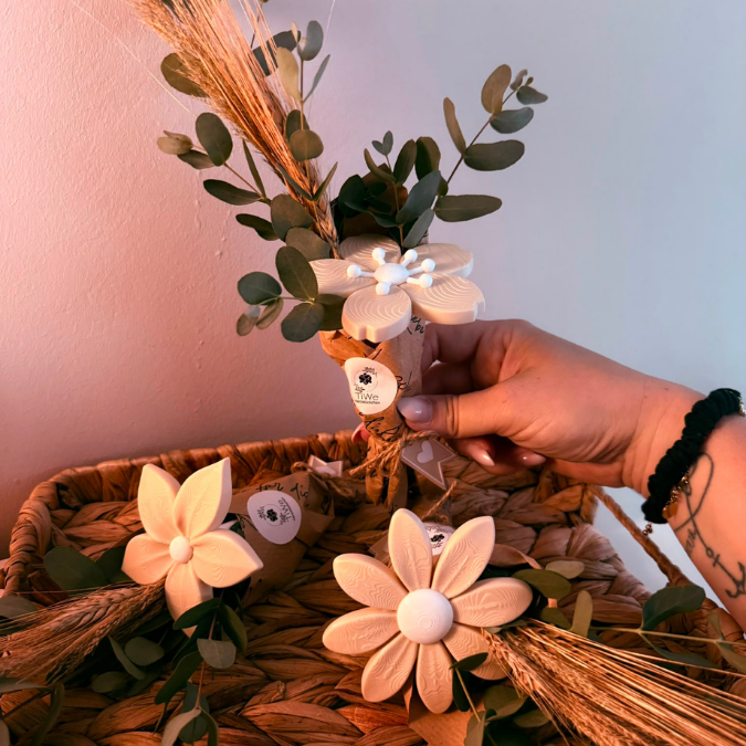 3MF 3D Druck Datei für Bambu 5er Set Skandi Blumen zum stecken Sommerblumen Blumenstrauß Blüten 3D-Datei 3D-Druck Vorlage Boho – Bild 6