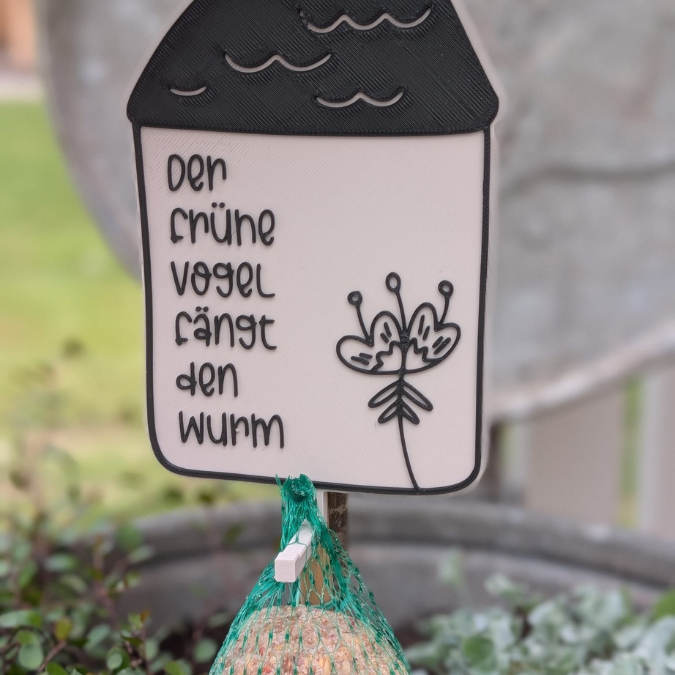 STL 3D Druck Datei Meisenknödel Halter Vogelfutter Halter 4 Designs zum hängen Garten – Bild 4