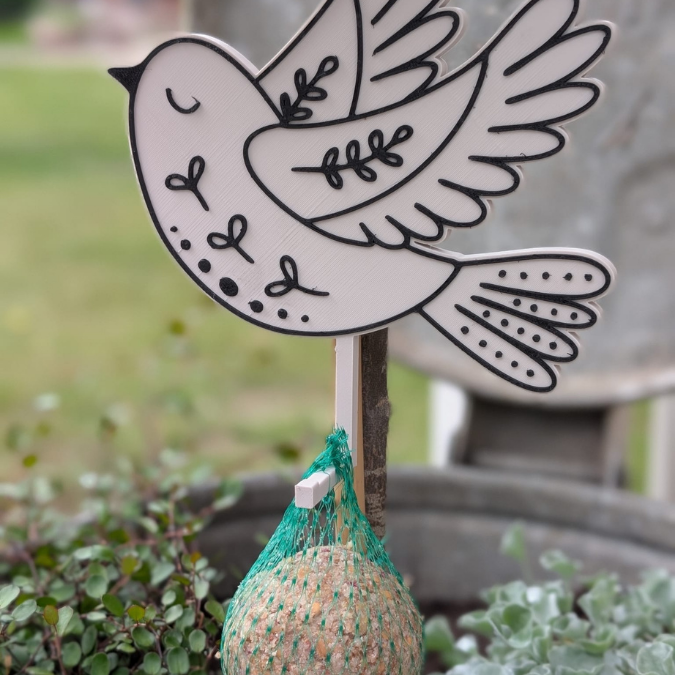STL 3D Druck Datei Meisenknödel Halter Vogelfutter Halter 4 Designs zum hängen Garten – Bild 6