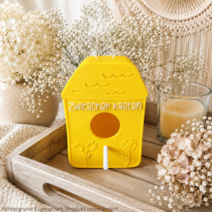 STL 3D Druck Datei Vogelhaus in 2 Designs zum hängen oder stecken inkl Adapter zum kleben für 6/8/10mm Stäbe Garten Zwitscherkasten B&B – Bild 5