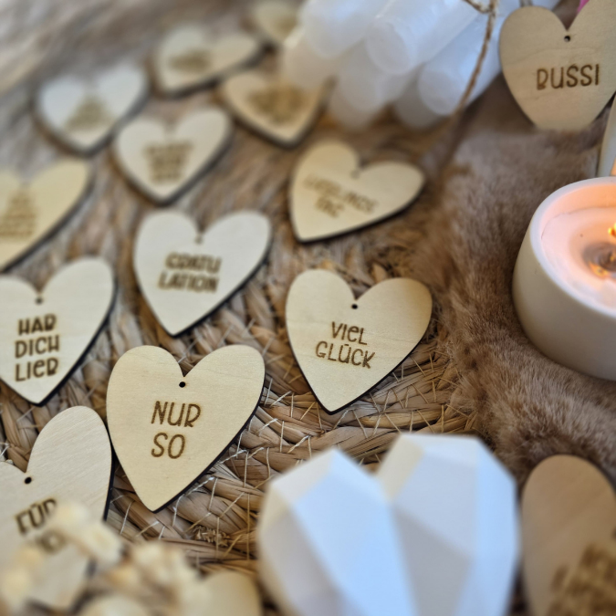 SVG Laserdatei Geschenkanhänger 15 Designs Herz Herzen verschiedene Anlässe Geschenkidee SVG Datei – Bild 3