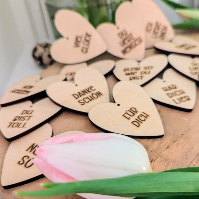 SVG Laserdatei Geschenkanhänger 15 Designs Herz Herzen verschiedene Anlässe Geschenkidee SVG Datei – Bild 8