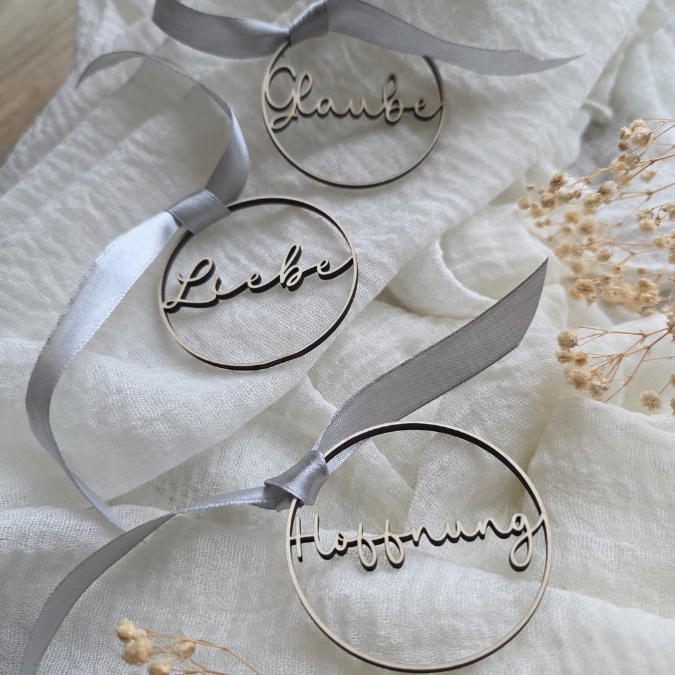 SVG Laser Datei Kranz Kränze 3er Set Glaube Liebe Hoffnung Laserdatei Deko geschenkidee Kirche Religion Türdeko – Bild 13