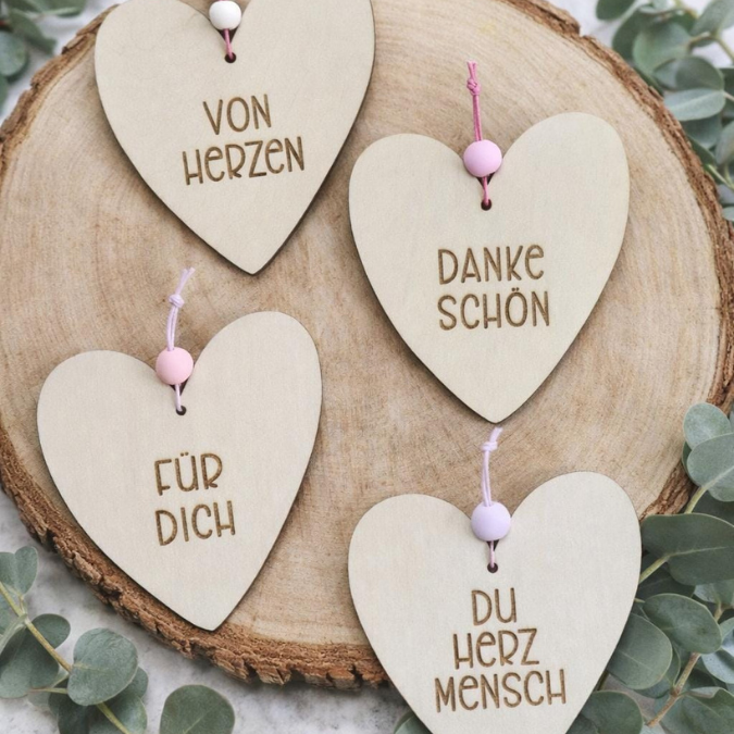 SVG Laserdatei Geschenkanhänger 15 Designs Herz Herzen verschiedene Anlässe Geschenkidee SVG Datei – Bild 11