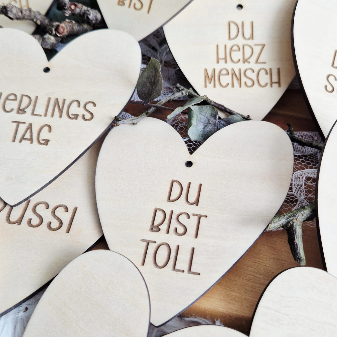 SVG Laserdatei Geschenkanhänger 15 Designs Herz Herzen verschiedene Anlässe Geschenkidee SVG Datei – Bild 16