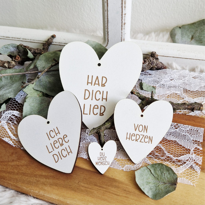 SVG Laserdatei Geschenkanhänger 15 Designs Herz Herzen verschiedene Anlässe Geschenkidee SVG Datei – Bild 20
