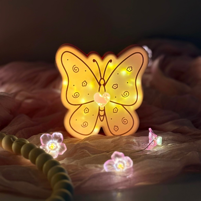 STL 3D Druck Datei Licht Schmetterling Leuchtdatei Geschenkidee Lichtbox mit Deckel zum kleben 3D-Druck Datei Nachtlicht – Bild 3