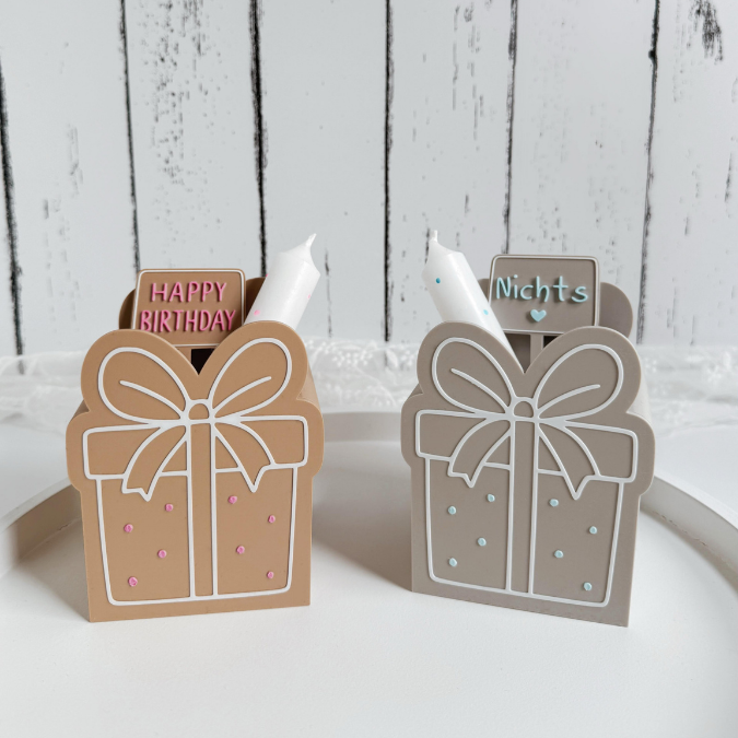 STL 3D Druck Datei Geschenk Box mit Deckel zum kleben und verschiedenen Steckern Mitbringsel Geschenkidee 3D-Druck Datei – Bild 3