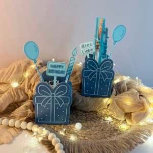 STL 3D Druck Datei Geschenk Box mit Deckel zum kleben und verschiedenen Steckern Mitbringsel Geschenkidee 3D-Druck Datei