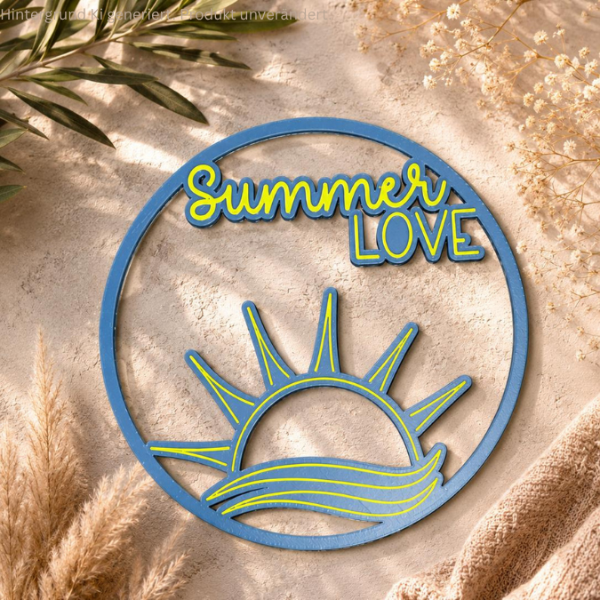 STL 3D Druck Datei Kränze 3er Sommer Urlaub Goodvibes Anhänger Geschenkidee 3D-Druck Datei – Bild 7
