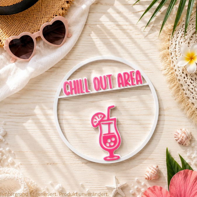 STL 3D Druck Datei Kränze 2er Drinks Sommer vacay chillout Cocktails Urlaub Anhänger Geschenkidee 3D-Druck Datei – Bild 5