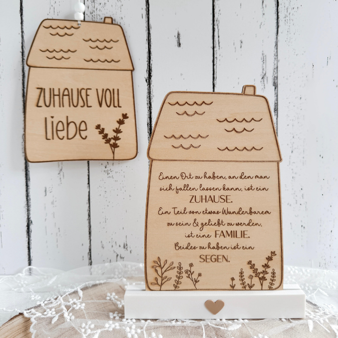 SVG Laserdatei Haus Zuhause Familie Segen Aufsteller und Wanddeko 3mm und 4mm SVG-Datei zum Einzug Hausbau Umzug – Bild 13