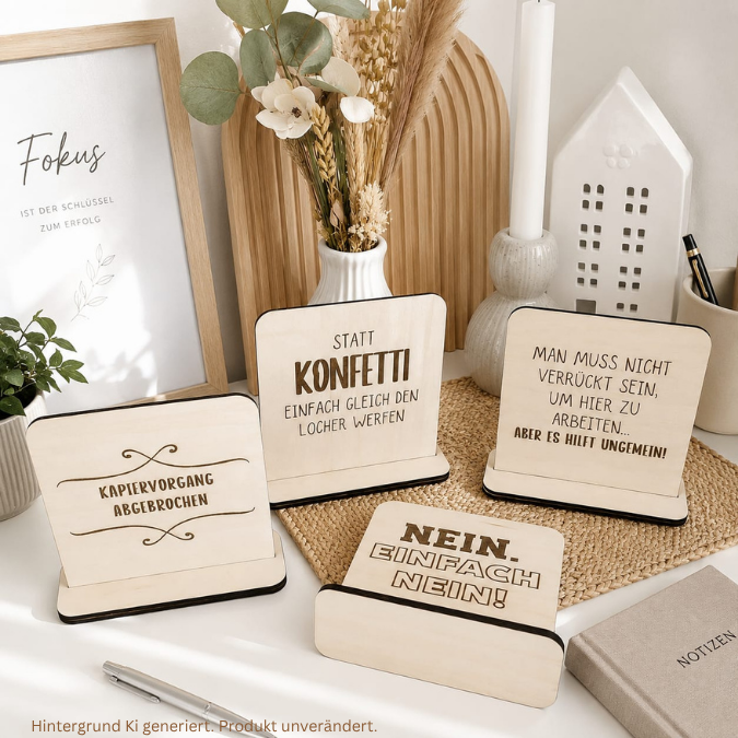 12 Designs SVG Laserdatei Büro Statements 3mm 4mm wechselbare Botschaften für Kollegen lustigSVG Datei Arbeit Sarkasmus – Bild 9