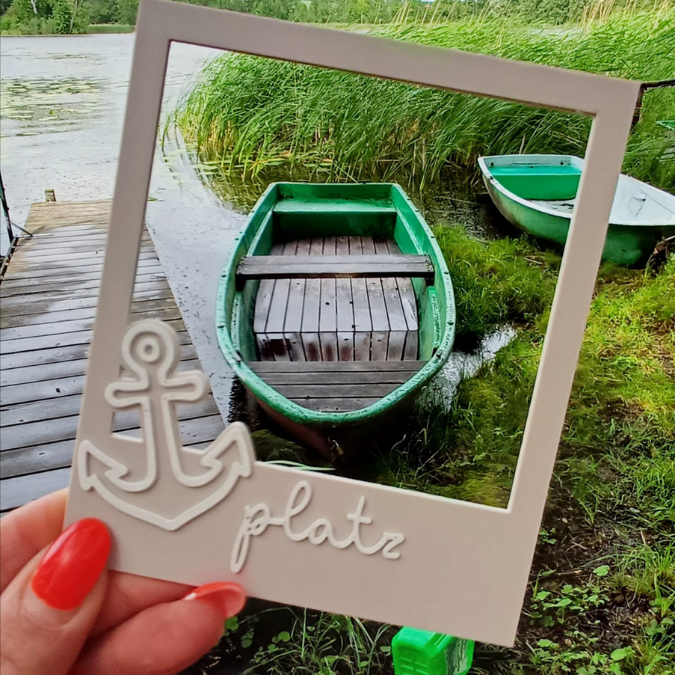 STL 3D Druck Datei 15 Stück Vintagerahmen Bilderrahmen Sommer inkl. Blanko zum personalisieren Fotoaccesoire Retro Fotos Urlaub 3D-Datei – Bild 8
