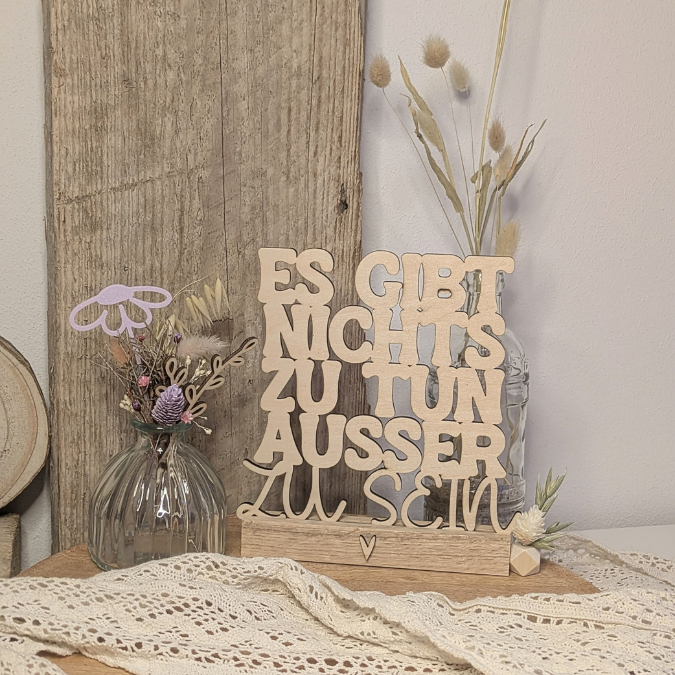 SVG Laserdatei Klötzchenschrift Es gibt nichts zu tun außer zu sein Easysticks Klötzchen SVG Datei – Bild 8