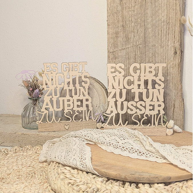 SVG Laserdatei Klötzchenschrift Es gibt nichts zu tun außer zu sein Easysticks Klötzchen SVG Datei – Bild 3