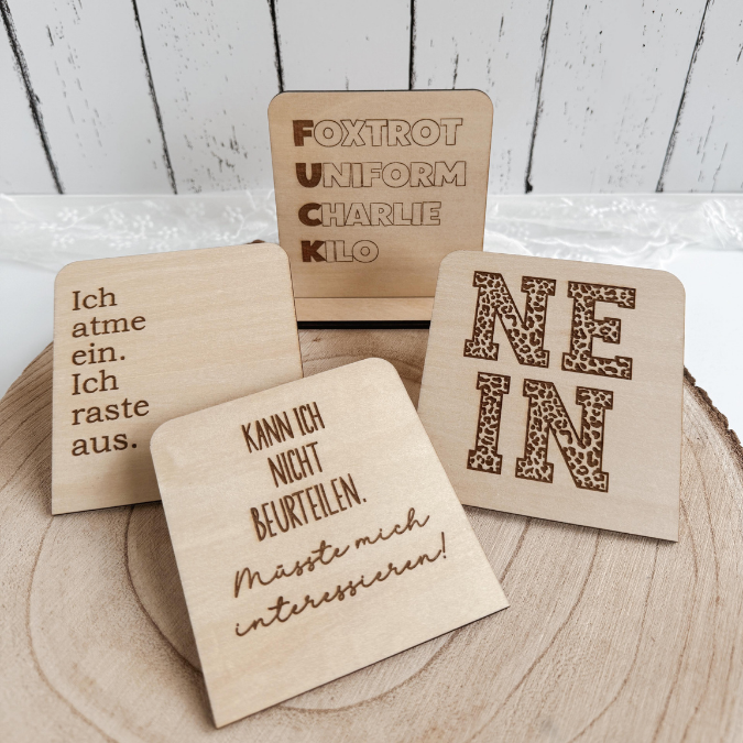 12 Designs SVG Laserdatei Büro Statements 3mm 4mm wechselbare Botschaften für Kollegen lustigSVG Datei Arbeit Sarkasmus – Bild 6