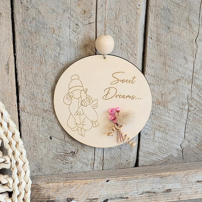 SVG Datei Laserdatei Baby Holzscheiben 3 Designs Babybett Kinderzimmerdeko to the moon and bacl sweet dreams Geburt – Bild 7