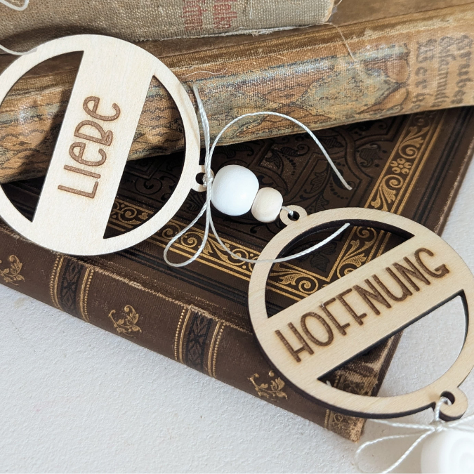 SVG Laser Datei Kranz Kränze 3er Set Glaube Liebe Hoffnung Laserdatei Deko geschenkidee Kirche Religion Türdeko – Bild 5